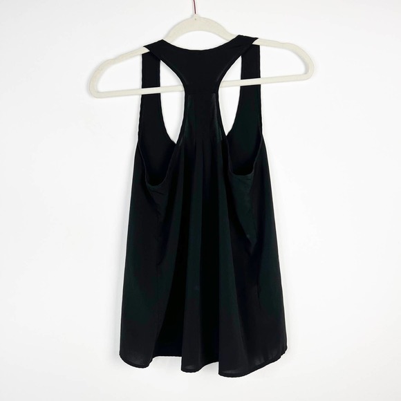 Frenchi black racerback tank top blouse size Small - Picture 5 of 7